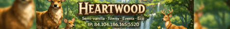 Heartwood Hytale server banner - 2026.02.17-255364b8e - 0/100 players - Offline